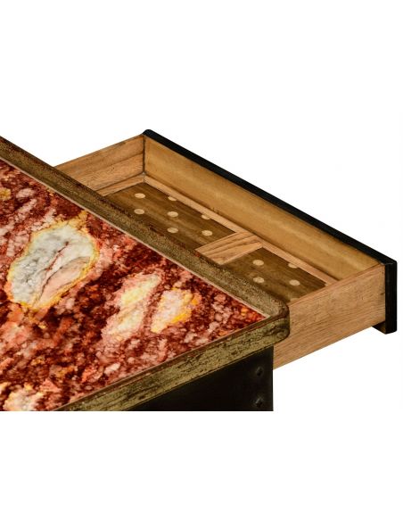Hemsley table multi-marble