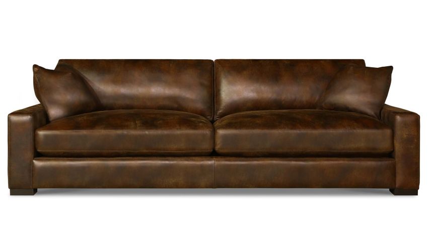Bel Air couch is a beautifully handcrafted leather sofa