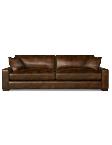 Bel Air couch is a beautifully handcrafted leather sofa