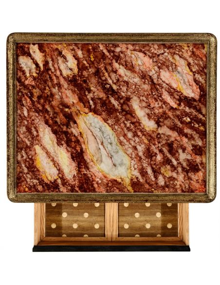 Hemsley table multi-marble