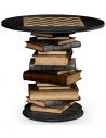 Game Card Tables & Game Chairs Stack of books library game table.