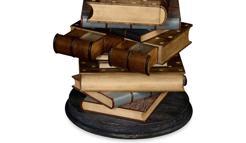 Game Card Tables & Game Chairs Stack of books library game table.