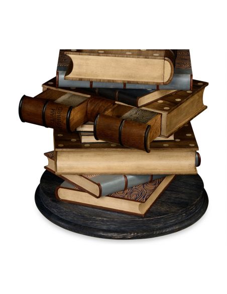 Game Card Tables & Game Chairs Stack of books library game table.