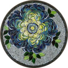 The vibrant hues of this design allow you to dive into a visual treat of a blossoming flower in the moonlight.