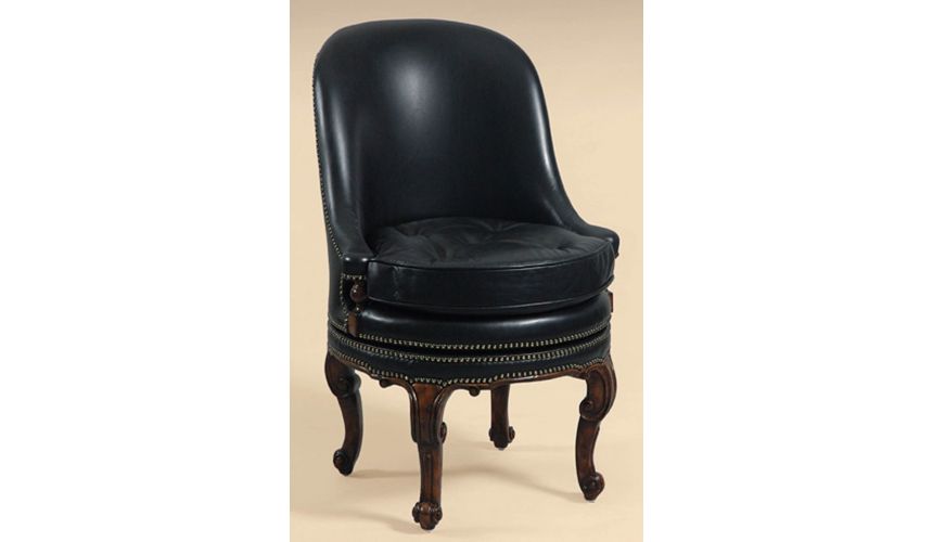 Office Chairs Black Leather swivel chair, fine home furnishings.