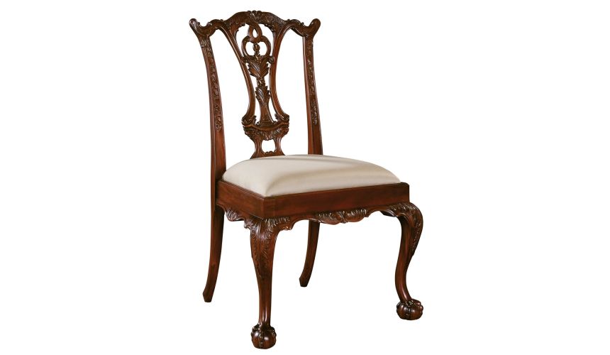 Ball and claw foot dining chairs, high end solid mahogany 44