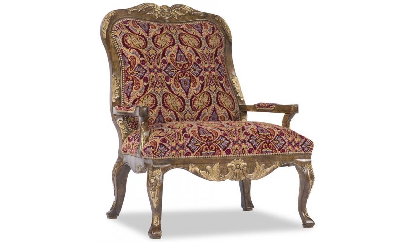 Luxury Leather & Upholstered Furniture Royal Arm Chair