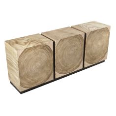 The unique design and high quality of the innovative cabinet make it a well-made piece.