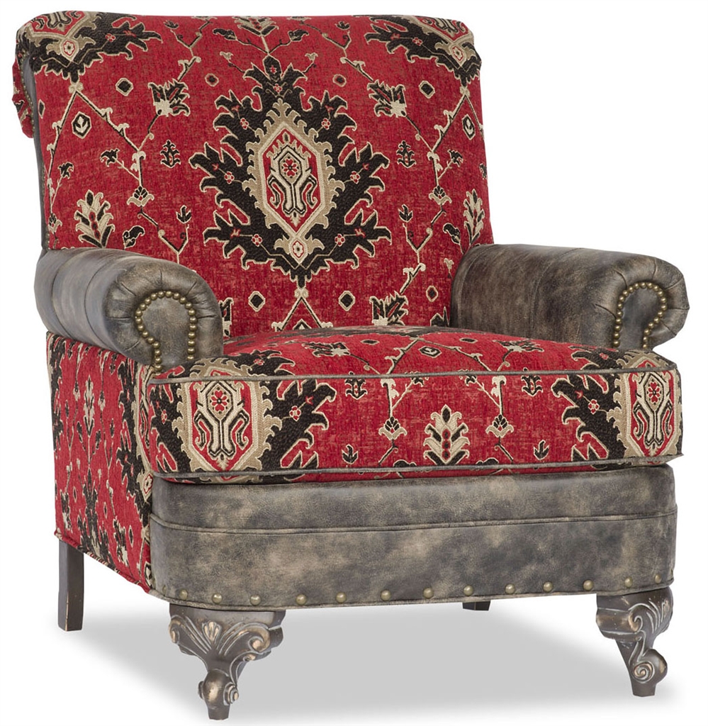 Tapestry Leather Chair