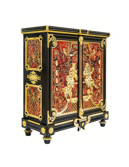 Armoire cabinet King Louis collection boulle marquetry