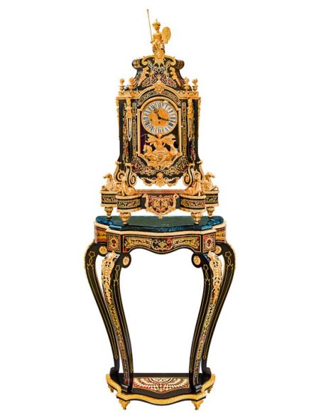 Boulle Marquetry clock and stand in the Louse XIV style