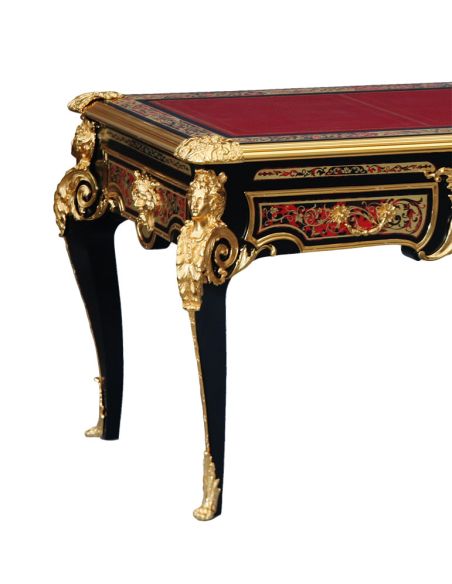 Writing desk King Louis collection boulle marquetry