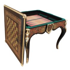 King Louis collection games table featuring boulle marquetry 2