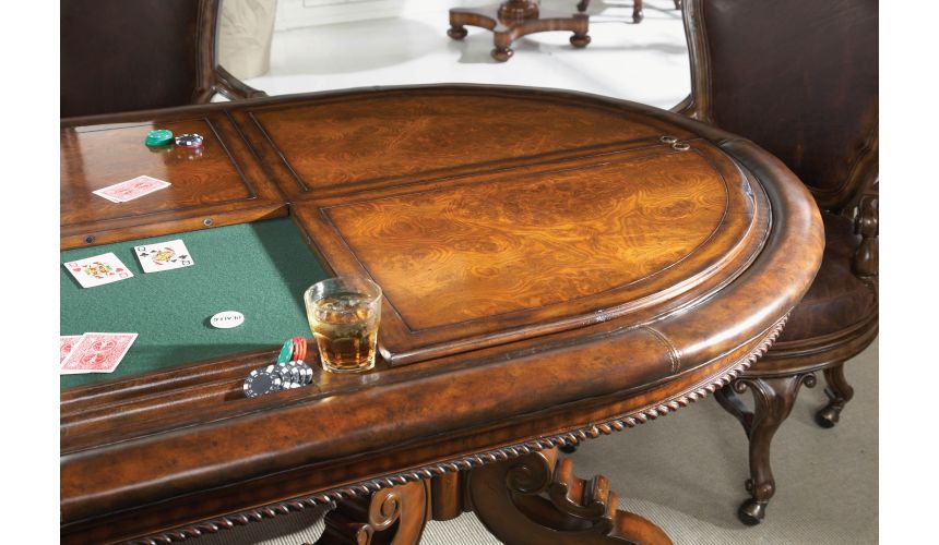 Mahogany poker table