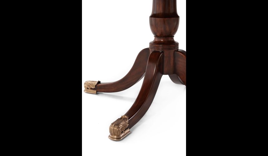 Extending dining table with self storing leaves. 6405-238