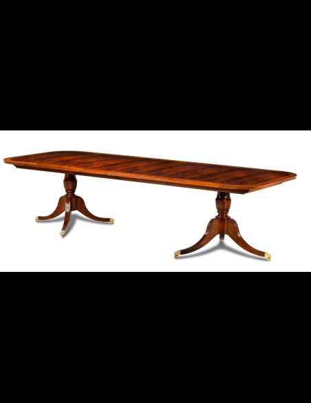 High End Dining Furniture Reeded Dining Table