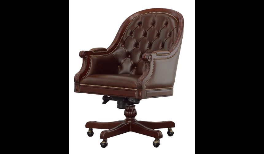 Antique chesterfield office chair hot sale