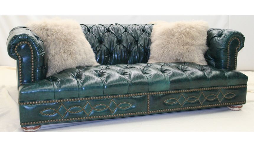 SOFA, COUCH & LOVESEAT Double Back 2 Back Tufted Chesterfield 1018