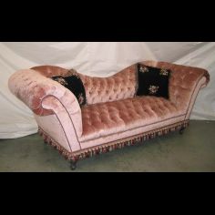 Pink Velvet Sofa-sofa, chair, leather, fabric