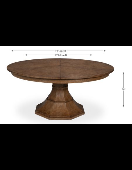 sarreid jupe expanding round to round dining table