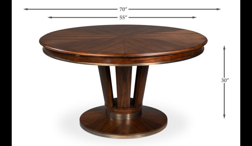 70 inch Jupe table transitional style