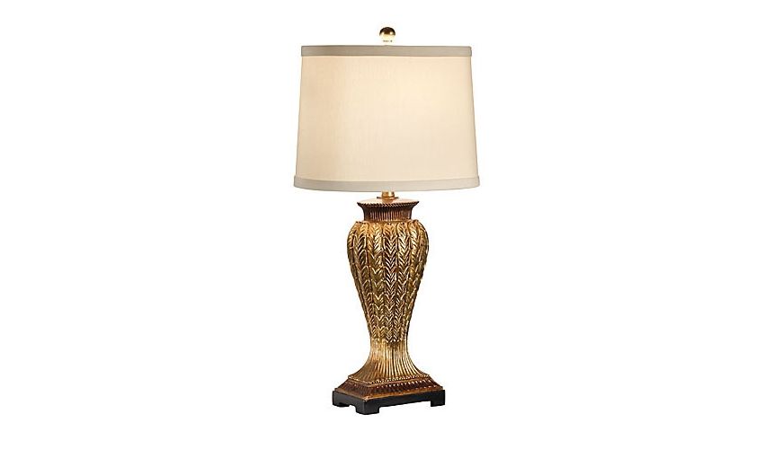 Lighting Inverted Vase Gold Leaf Lamp