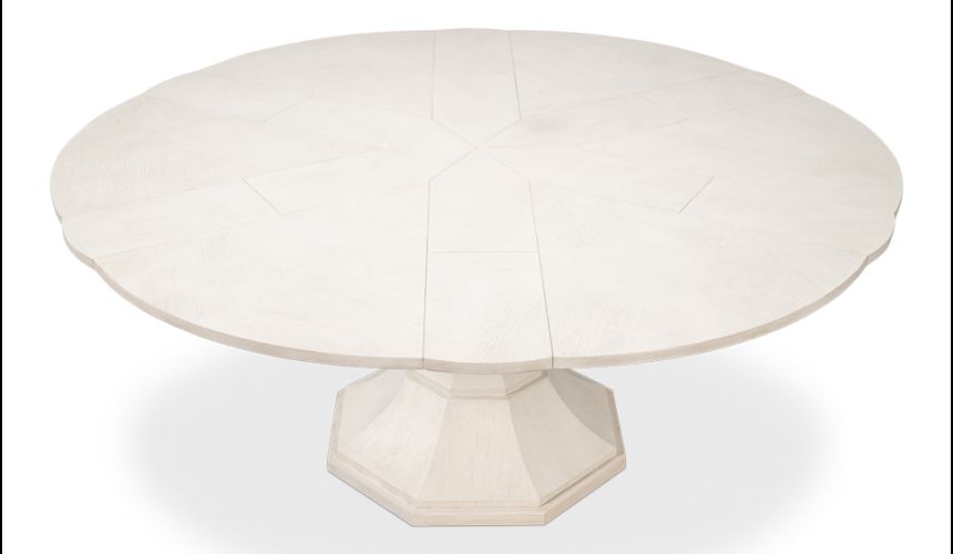Giselle table adds a touch of tradition to the contemporary style