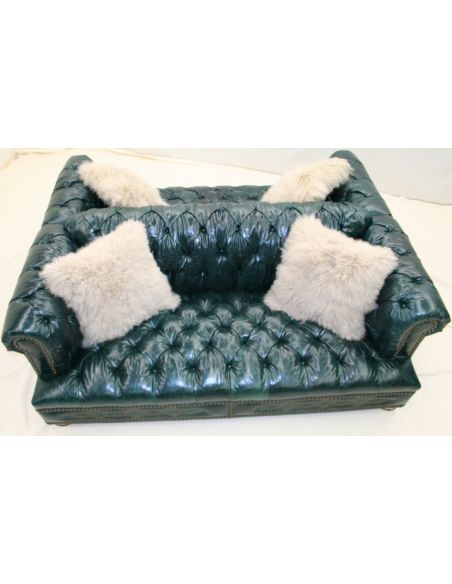 SOFA, COUCH & LOVESEAT Double Back 2 Back Tufted Chesterfield 1018