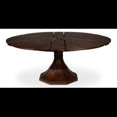 Giselle table in the Palladio wood finish adds a touch of tradition