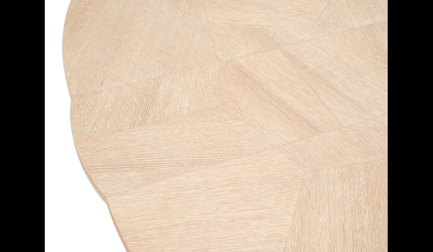 Bleached Oak stained quarter sawn oak expanding table