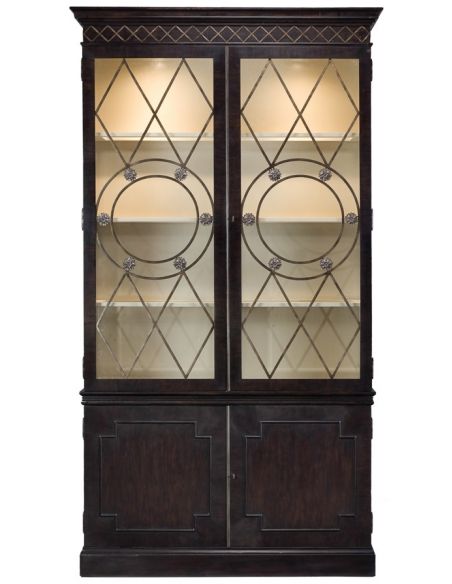 Oak display or  china cabinet