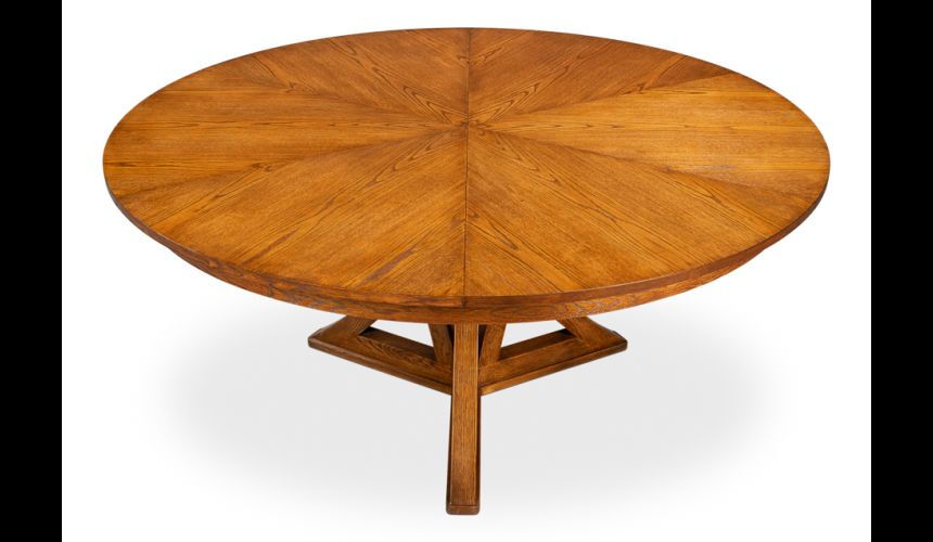 casual Jupe table, finished in Tobacco Brown