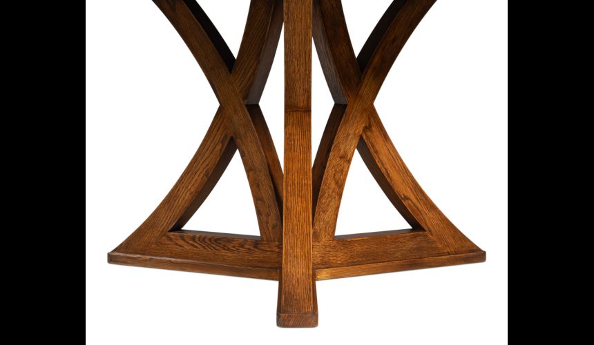 casual Jupe table, finished in Tobacco Brown