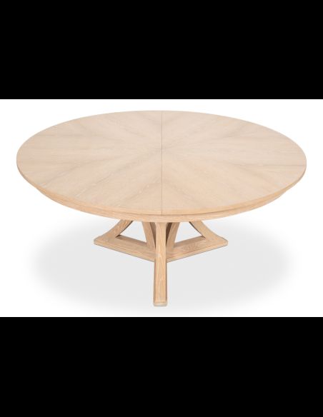 Casual Jupe Dining Table in Bleached Oak 84