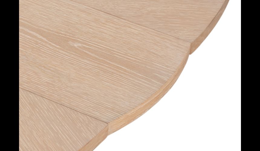 stylish and rustic expanding round-to-round shaped dining table