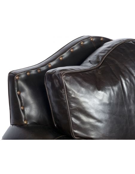 Luxury Leather & Upholstered Furniture Comfy Leather Chair Two Tone