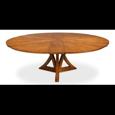 casual Jupe table, finished in Tobacco Brown