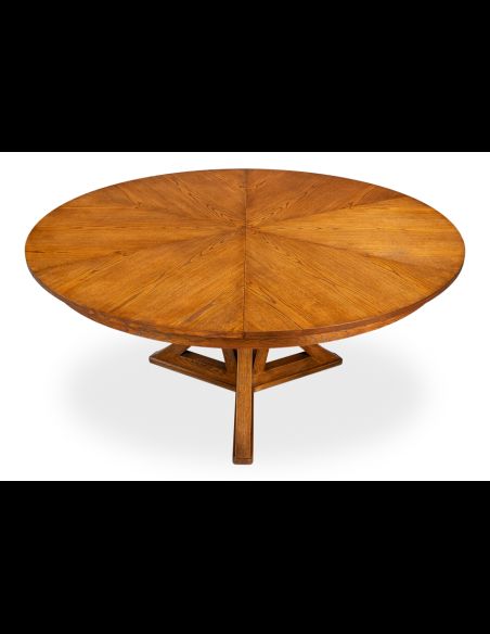 casual Jupe table, finished in Tobacco Brown