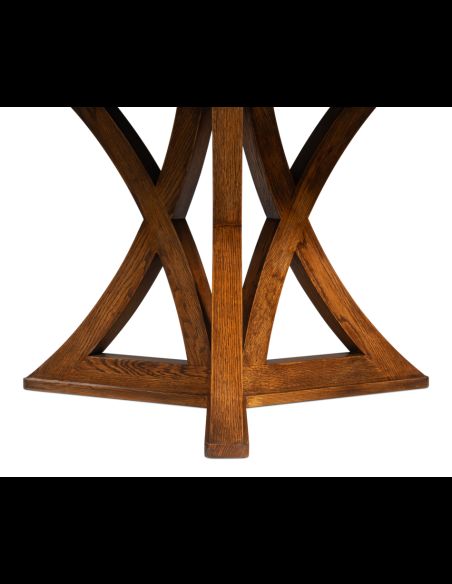 casual Jupe table, finished in Tobacco Brown