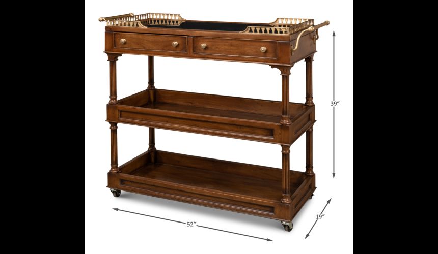 Classic style serving or bar cart