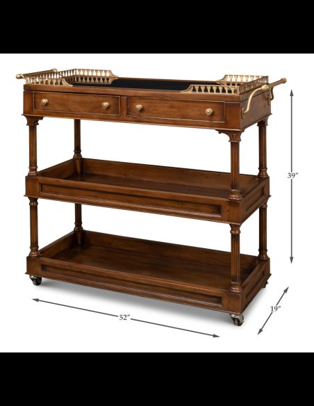 Classic style serving or bar cart