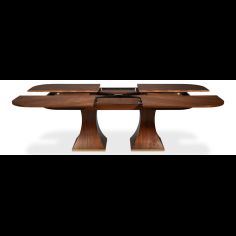 Rectangular expandable Jupe table with self-storing leaves. 2