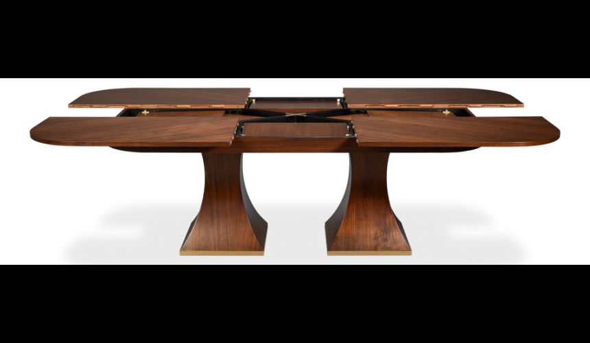 Rectangular expandable Jupe table