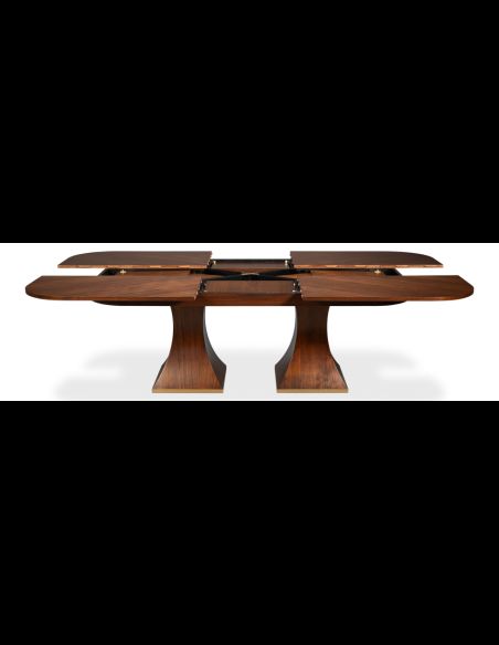 Rectangular expandable Jupe table