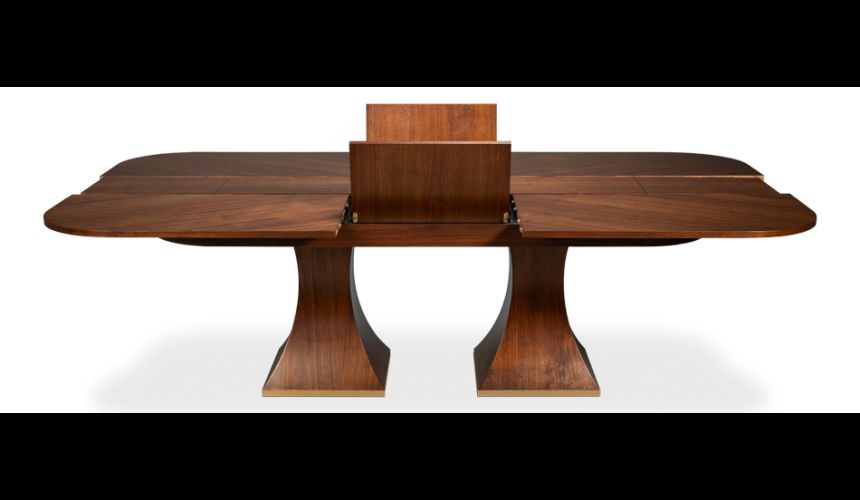 Rectangular expandable Jupe table