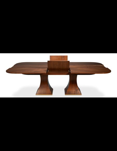 Rectangular expandable Jupe table