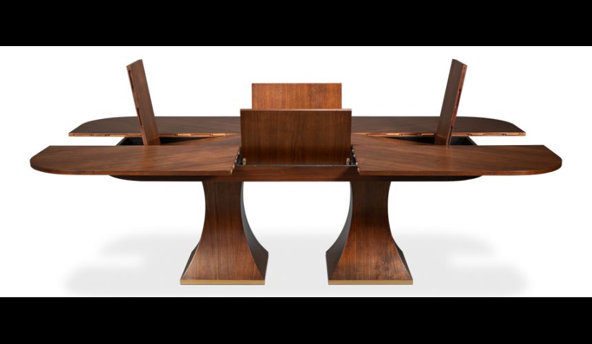 Rectangular expandable Jupe table