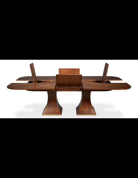 Rectangular expandable Jupe table