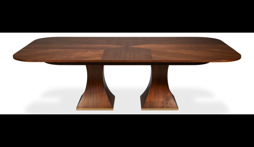 Rectangular expandable Jupe table