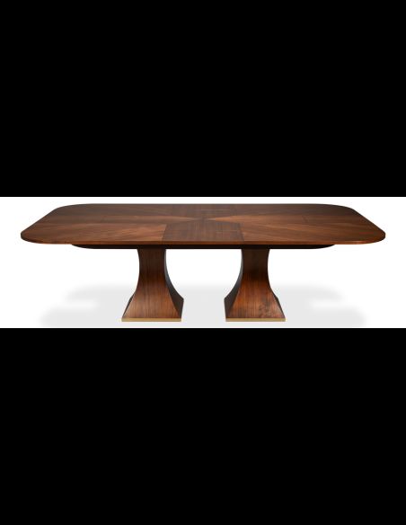 Rectangular expandable Jupe table